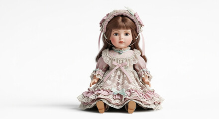 little girl in a white dress