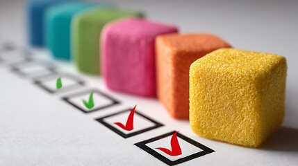 Chic 3D white paper todo list for task management  
