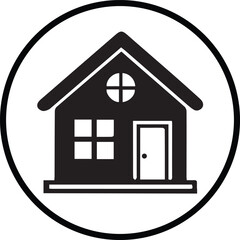 business card home icon and vector