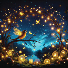 Magical Night Background