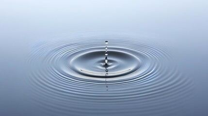 Water Drop Impact Ripples Serenity Abstract Background