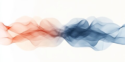 Abstract Blue and Red Watercolor Blending for Artistic Design Projects