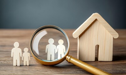 House and key symbol for finding your real estate success