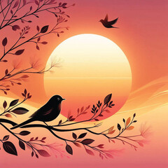 Nature Waterfall Bird