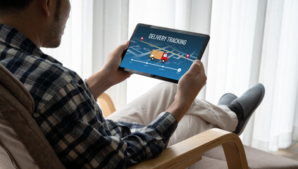 Delivery tracking system for e-commerce and modish online business to timely goods transportation...