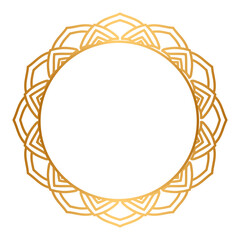 gold gradient mandala Components of a carpet pattern used to decorate book covers	
