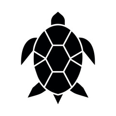 Obraz premium Turtle Shell Flat Symbol Icon Vector Illustration