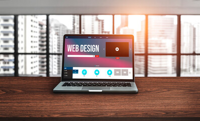 Website design software provide modish template for online retail business and e-commerce