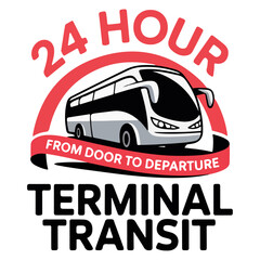Door to Departure Transit Vector Emblem









 
