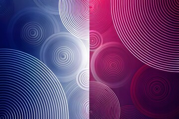 Abstract background with blue and pink circles and spirals in a vibrant pattern