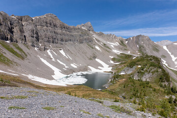 mountain landscape with snow