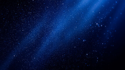 Obraz premium Blue sky with a lot of stars and a bright light
