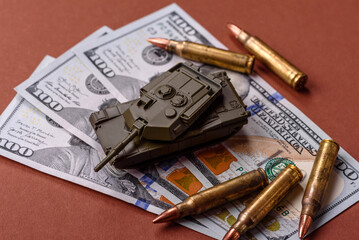 Money, cash dollars to fund weapons for war and defense against attack. Dollars for war