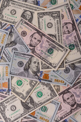 USA money, cash paper dollars, american business and financial transactions. Cash dollars