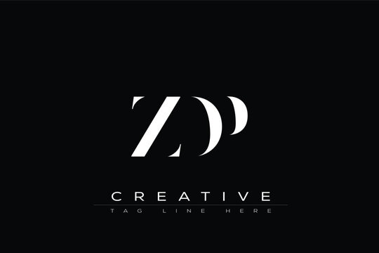 ZDP abstract letter logo design. This logo is designed by three abstract letters.