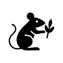 Rat holding a grain