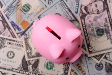 USA money, cash paper dollars, american business and financial transactions. Cash dollars