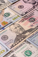 USA money, cash paper dollars, american business and financial transactions. Cash dollars