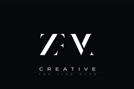 ZFM abstract letter logo design. This logo is designed by three abstract letters.