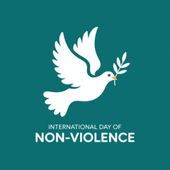 Obraz premium International Day of Non-Violence – Promoting Peace, Tolerance, and Global Unity.