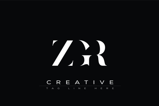 ZGR abstract letter logo design. This logo is designed by three abstract letters.