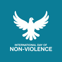 Obraz premium International Day of Non-Violence – Promoting Peace, Tolerance, and Global Unity.