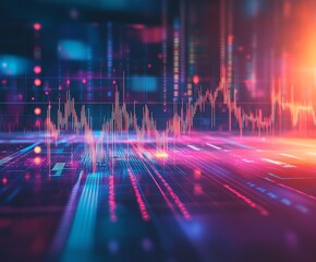 Exchange chart money on investment business background of growth currency trade graph profit analysis or marketing strategy for digital economic technology