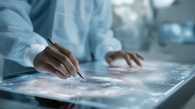 Surgery Planning Interface with Dynamic Gridlines and Tooltips