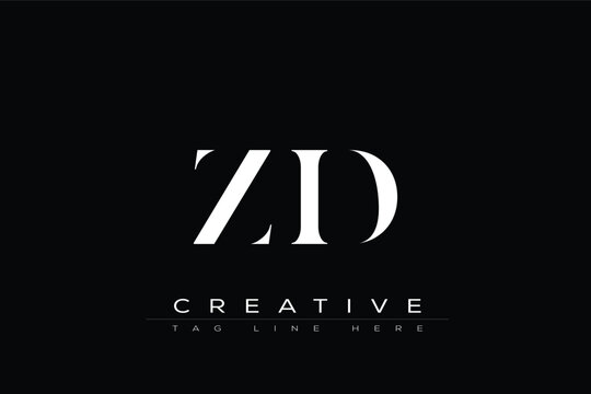 ZID abstract letter logo design. This logo is designed by three abstract letters.