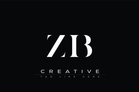 ZIB abstract letter logo design. This logo is designed by three abstract letters.