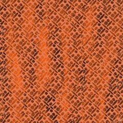 Geometric orange patterned background with repeating shapes  