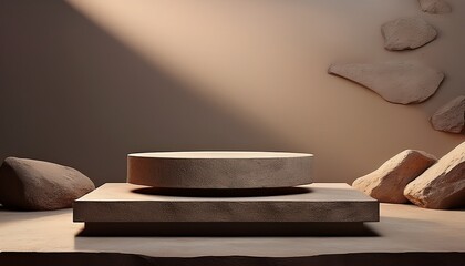stone podium stand