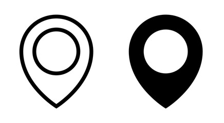 Map pin icon stock illustration