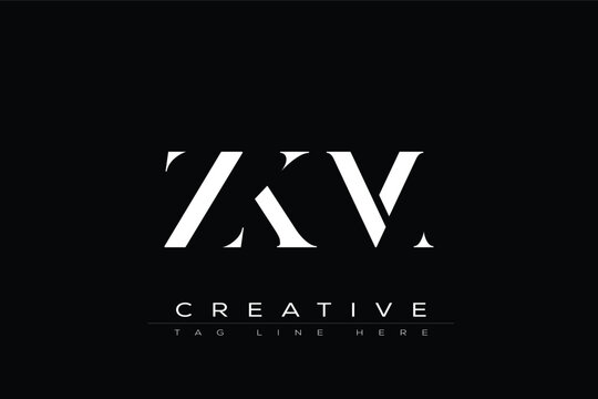 ZKM abstract letter logo design. This logo is designed by three abstract letters.