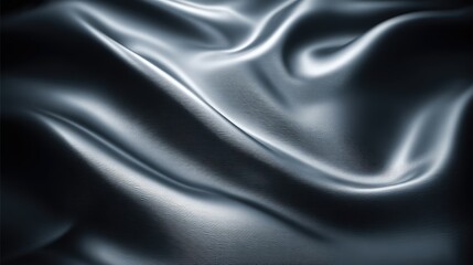 Obraz premium Abstract Silver Metal Wave Texture Background