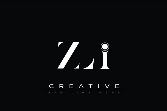 ZLI abstract letter logo design. This logo is designed by three abstract letters.