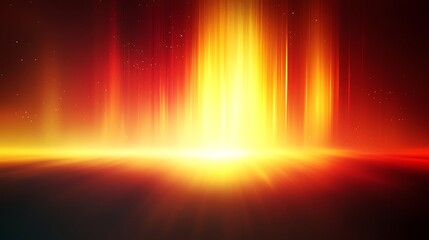 Abstract Bright Light Streaks with Red and Yellow Glow Background