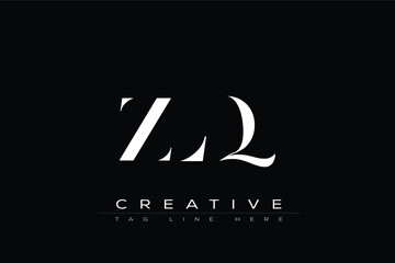 ZLQ abstract letter logo design. This logo is designed by three abstract letters.