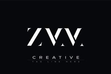 ZMM abstract letter logo design. This logo is designed by three abstract letters.