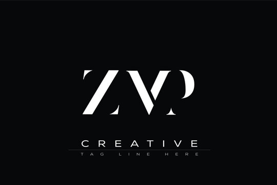 ZMP abstract letter logo design. This logo is designed by three abstract letters.