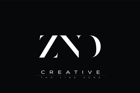 ZND abstract letter logo design. This logo is designed by three abstract letters.