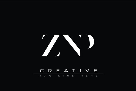 ZNP abstract letter logo design. This logo is designed by three abstract letters.