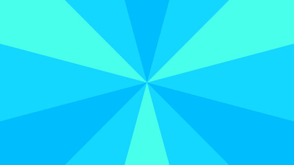 Retro blue sun rays on halftone bg. Pop art comic cartoon