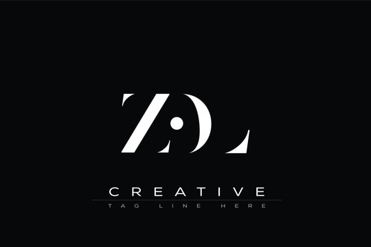 ZOL abstract letter logo design. This logo is designed by three abstract letters.