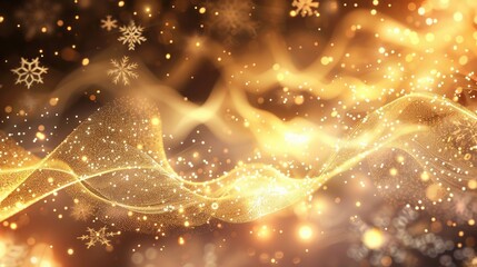 Christmas concert background with vintage stage lights and festive scenery