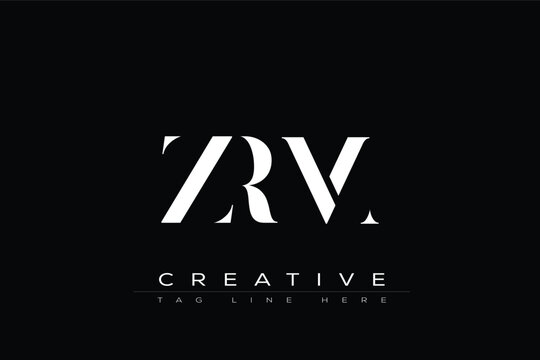 ZRM abstract letter logo design. This logo is designed by three abstract letters.