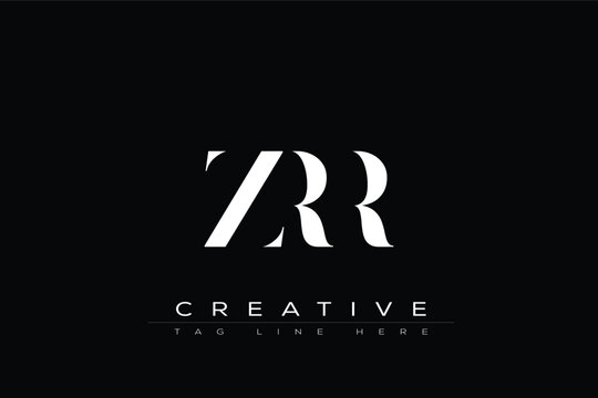 ZRR abstract letter logo design. This logo is designed by three abstract letters.