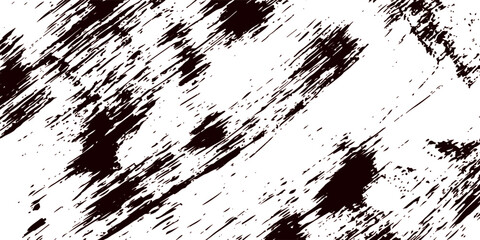 Grunge scratch texture vector with distressed black brush strokes on white background. Perfect for backgrounds, overlays, posters, or vintage design themes