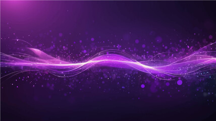 Flowing Purple Smoke with Abstract Light Waves Background