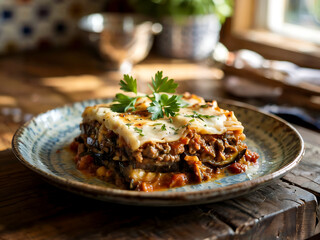 National dishes of Egypt - Moussaka,